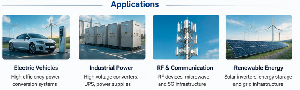 application of 6 inch sic wafers
